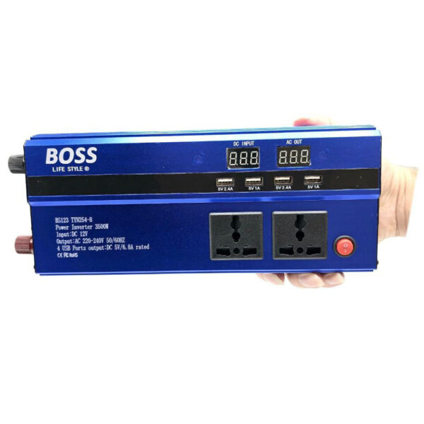 مبدل برق خودرو باس مدل BS123 TYN254-8 ظرفیت 3500 وات