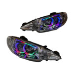 چراغ جلو اسپرت خودرو گروه پژوهش صنعت مدرن مدل 3D-Hexa فولکالر مناسب برای پژو 206 بسته دو عددی